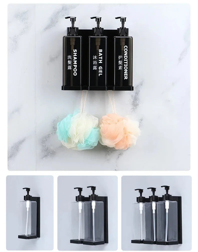 Hotel-Shampoo- und Duschgel, separate Flaschen, Wandmontage, kein Stanzen, Händedesinfektionsboxen, wandmontierte manuelle Seifenspender