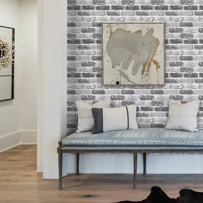 10 Pcs 3D Wall Panels Peel and Stick, 3D Brick Wall Stickers, Adhesive Tile Backsplash Kitchen, Bathroom Decoration