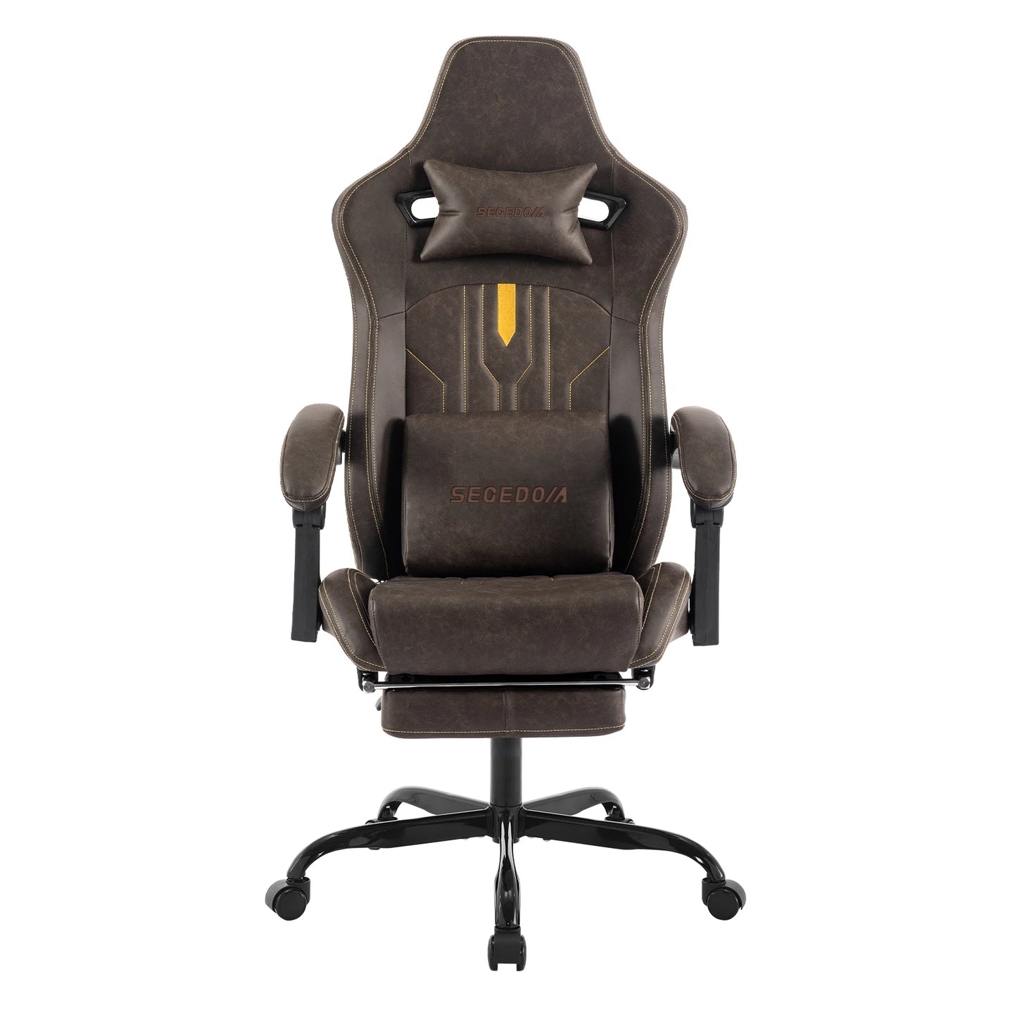 SUKIDAGaming-Stuhl, Computerstuhl, ergonomischer Gaming-Stuhl mit Fußstütze, Bürostuhl, ergonomischer Computerstuhl mit Lordosenstütze