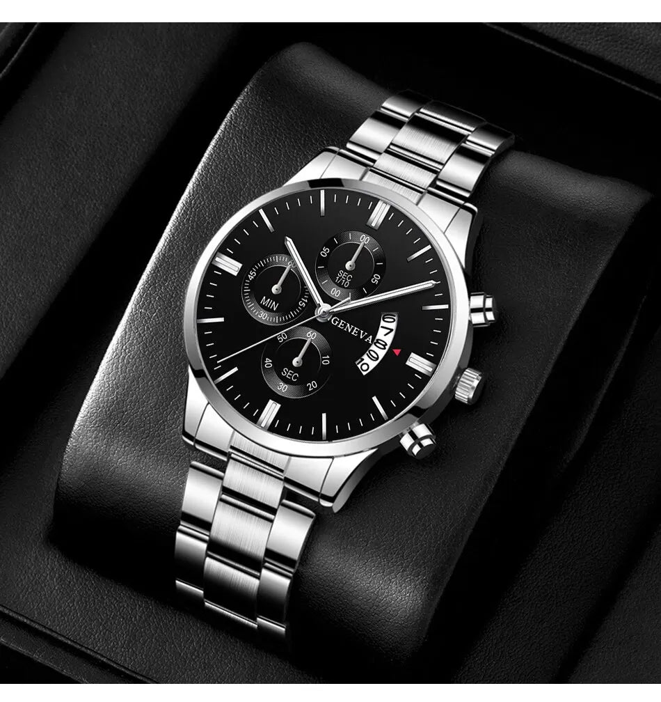 Fashion Men Watch Luxury Calendar Quartz Wrist Watch Business Watches Man Clock Male Bracelet Wristwatch.