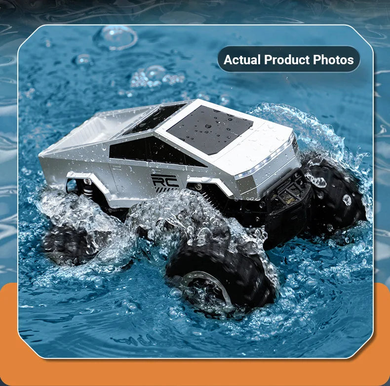 JJRC Auto Remote Control Car Alloy Rc Cars Trucks Vehicle Full-Scale Car Motorcycle Camping Trailer Toys for Boys Kids Children.