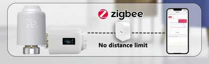 WiFi/Ble/Zigbee Tuya Smart TRV Radiator Actuator Valve Thermostatic Radiator Valve Temperature Controller Alexa Google Home.