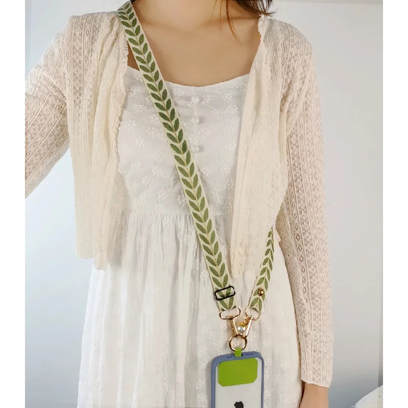 Adjustable Long Mobile Phone Lanyard Wrist Straps Lanyard for Keys Phone Charm Phone Strap Charm Strap Anti-lost Strap Rope.