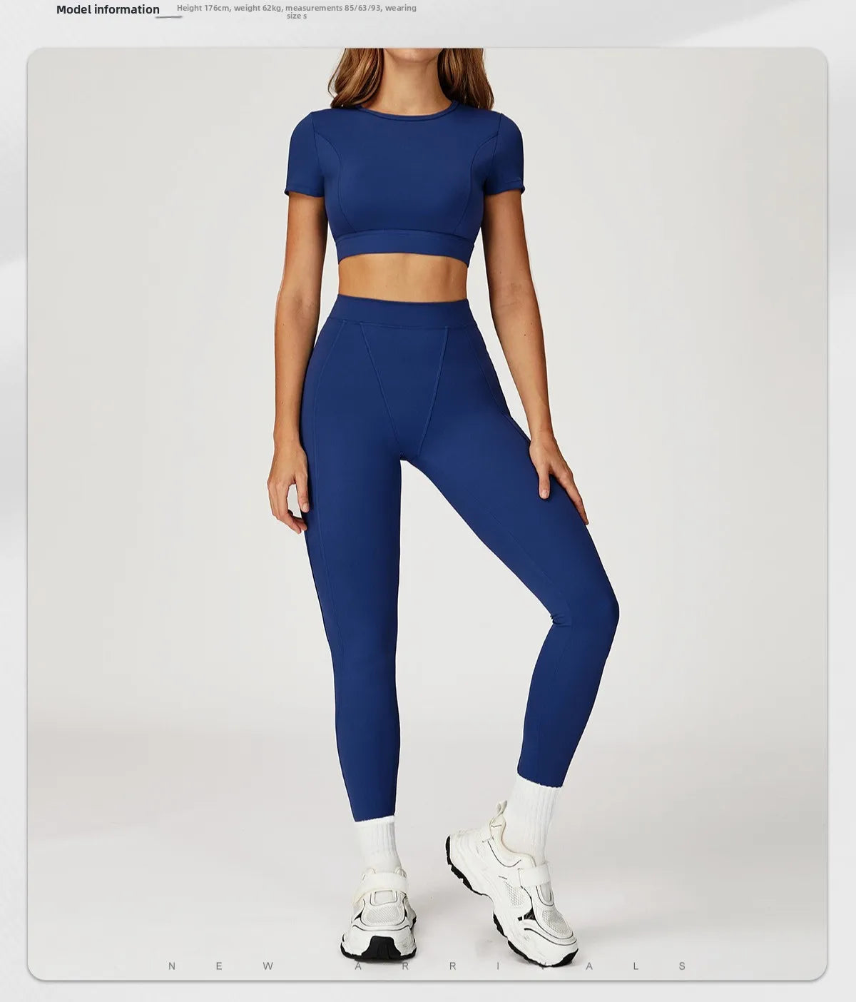 Customized LOGO women's new nude yoga suit tight shock-proof sports running outdoor fitness yoga suit two-piece set.