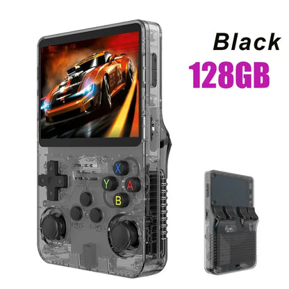 Open Source R36S Retro Handheld Video Game Console Linux System 3.5 Inch IPS Screen Portable Pocket Video Player 64GB 128G Games.
