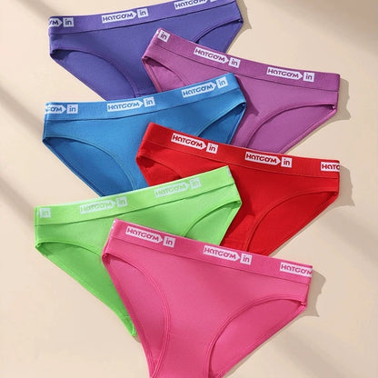 6Pcs Sexy Women Panties Soft Cotton Underpants Black Underwear Girls Briefs Female Breathable Stretch Panty Female Lingerie XS-L.