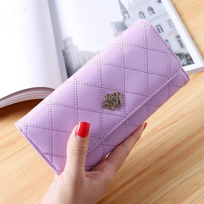 Fashion Zipper Wallets Womens Long Purses Handbags Coin Purse Cards Holder PU Leather Billfold Wallet.