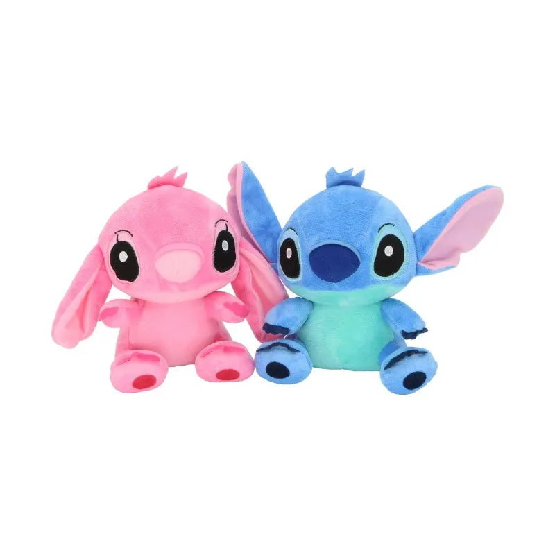Disney Lilo and Stitch plush toy pink Lilo Blue Stitch toy cute plush doll couple Stitch doll couple birthday gift.