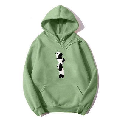 Blessyuki niedlichen Cartoon Panda gedruckt Hoodies Frauen lässig lang ärmel ige Basic Student Sweatshirt plus Größe Paar Kleidung y2k Top