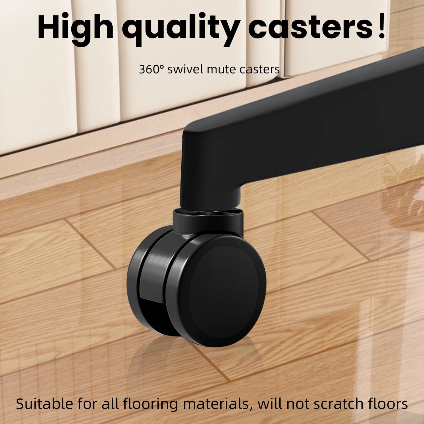 Durrafy Ergonomischer Bürostuhl, drehbarer Arbeitsstuhl mit verstellbarer Lordosenstütze und Armlehnen, für Home-Office-Gaming