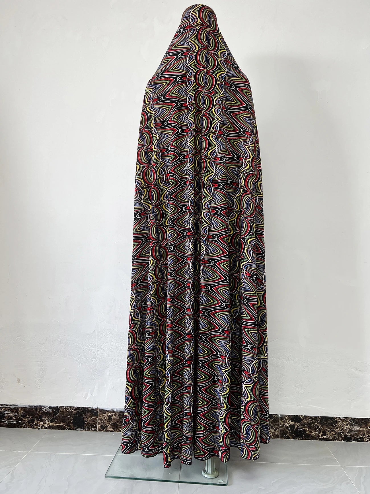 6XL  Muslim Womens Hooded Abaya African Sleeveless Prayer Garment Kaftan Dress With Hijab Floral Dubai Saudi Robe Ramadan.