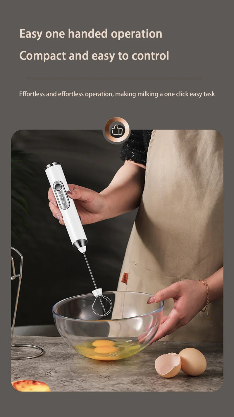 Xiaomi Electric Milk Frother Mini Handheld Wireless Powerful Type-C Rechargeable Convenience Coffee Milk Whippingmousseur à lait.