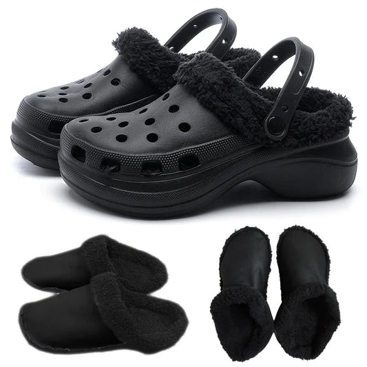 1 paar Loch Schuhe Samt Liner Winter Warme Schuhe Abdeckungen Verdickte Weiche Schuhe Abdeckung Abnehmbare Baumwolle Hülse Plüsch Innen Liner
