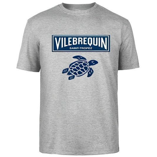 Interesting turtle outdoor travel vacation T-shirt for men, 100% pure cotton comfortable, loose and breathable top for summer.