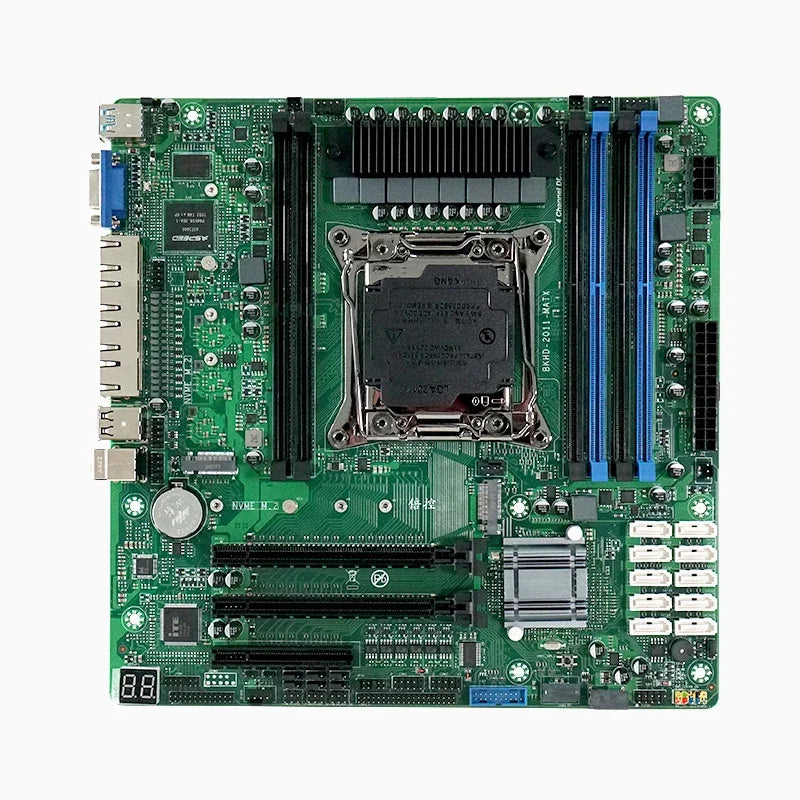 C612 Nas Motherboard DIY Kit E5 2680/2673/2686/2697A V4 CPU 32/64/96/128GB DDR4 Virtual Machine Routers 4x2.5GE 10xSATA Raid.