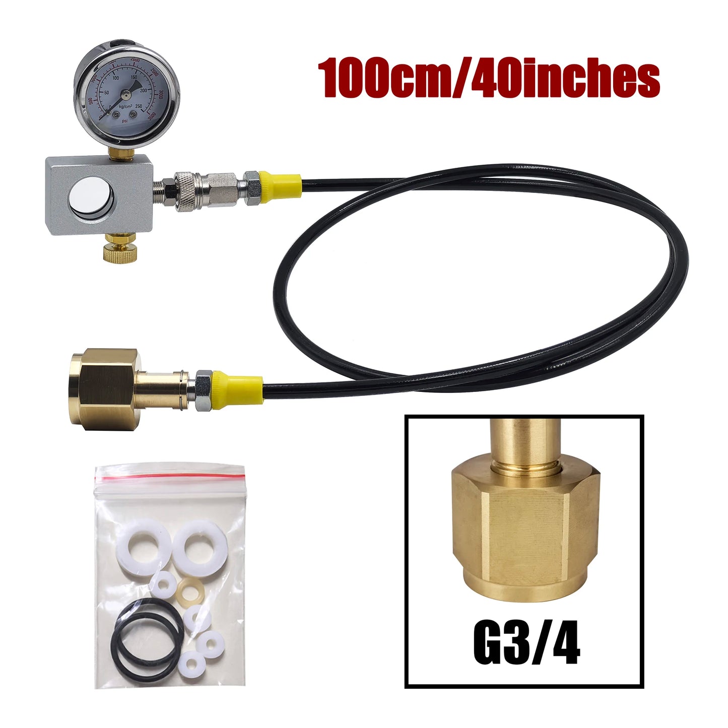 CO2 Cylinder Refill Fill Station Adapter Fit Soda Water Machine Terra, Gaia, DUO, ART Carbon Dioxide Pink Bottle Quick Connect.