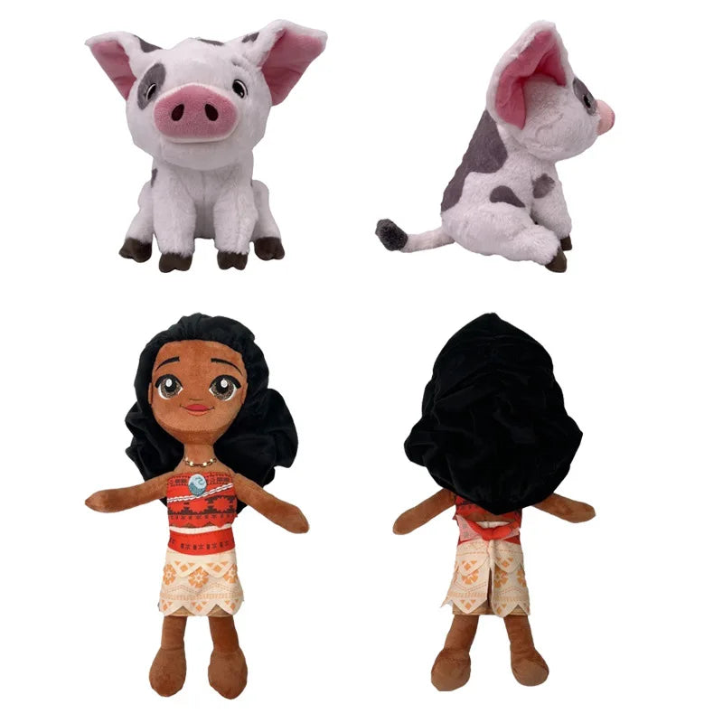 New Disney Movie TV Moana 2 Plush Pet Pig Pua Maui Heihei Stuffed Animals Cute Vaiana Cartoon Plush Toy Dolls Birthday Xmas Gift.
