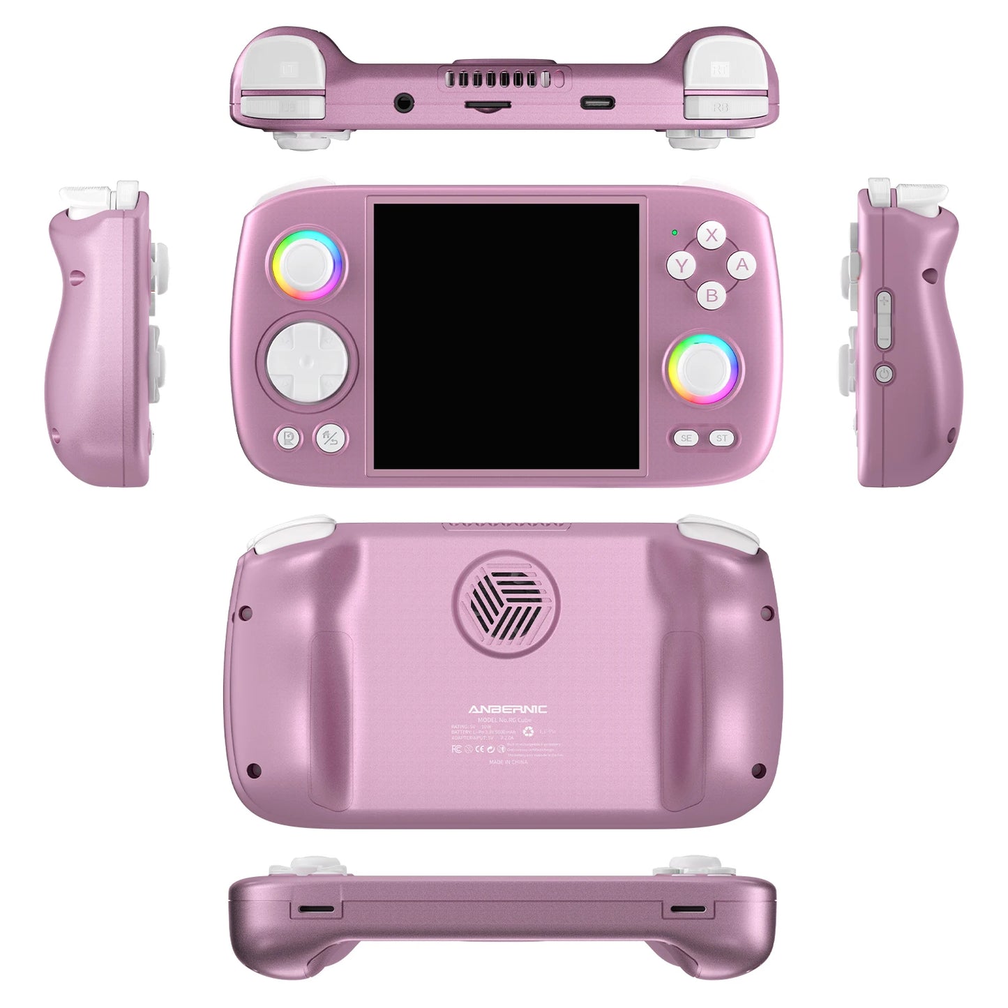 ANBERNIC RGCube Handheld Game Console Android 13 Game Player 3.95" IPS Screen Unisoc T820 RGB Lighting RG Cube dual high-Speaker