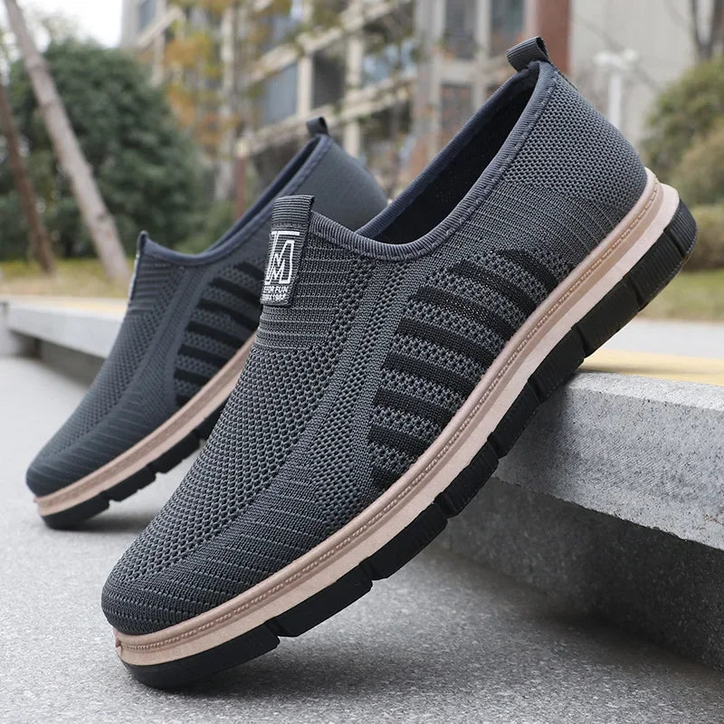 Men's Casual Sneakers Spring Summer Breathable Mesh Lightweight Soft Sole Antimicrobial Free Shipping Shoes