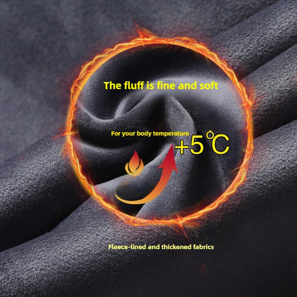 Big Size 10XL Winter Pants Men Fleece Lined Elastic Waist Strtch Trousers Male Thick Warm Straight Business Work Wear Plus Large.