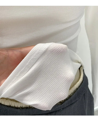 Off-The-Shoulder Long Sleeve T-Shirt Women's Early Autumn New Slimming Design Korean Style Sweet And Spicy Fashion Tops