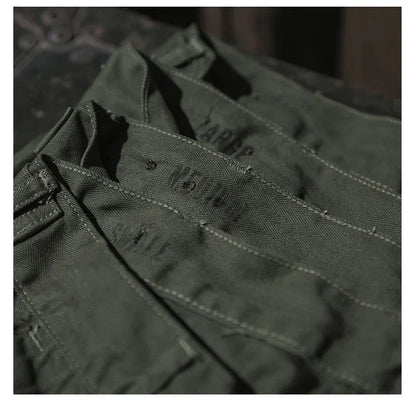 Bronson 1947 Model 838A OD7 Fatigue Utility Pants Men HBT OG-107 Baker Trousers.