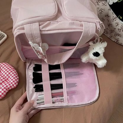 New Women's Cosmetic Bag Portable Storage Bag Large Capacity Luxury Makeup Bag Travel Organizer Essentials Toiletry Bags.