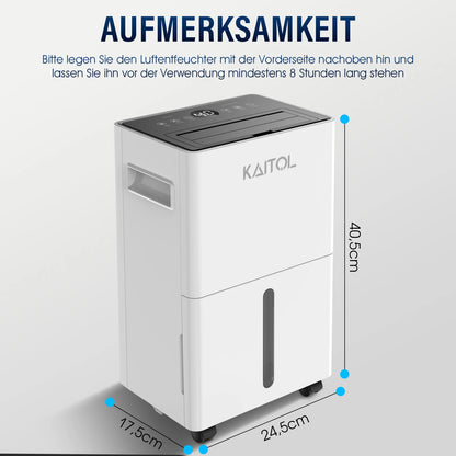 Anion purification dehumidifier home bedroom Silent automatic defrost basement clothes drying LED touch screen deshumidificador.