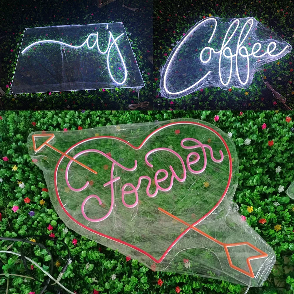 Custom Neon Sign Led Light Personalized Custom Logo Wall Decor Neon Sign For Store Wedding Happy Birthday Party Bar Neon Sign