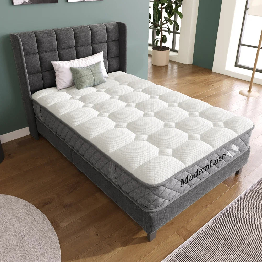 Orthopädische Kaltschaummatratze 90 x 200 cm, Matratze mit 7-Zonen-Taschenfederkernen, mittelfest – OEKO-TEX ®    Zertifiziert