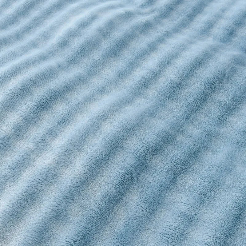 Solid Color Flannel Rabbit Fur Blanket Nap Cover Blanket Soft Sofa Blanket Coral Fleece Cover For Bedroom Manufacturer Wholesale