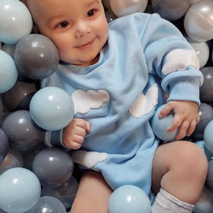 Ins Frühling Baby kleidung Wolke Sweatshirt Stram pler Baby Mädchen Jungen Baumwolle Bodysuit Kleidung Neugeborene 0 bis 12 Monate 24m Oberbekleidung.