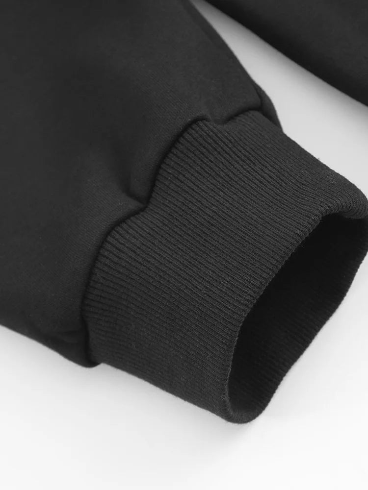 GIBSIE Plus Size Bow bestickter lockerer Hoodie Damen Herbst und Winter koreanische Kapuzen-Fleece-verdickte Pullover-Sweatshirts.