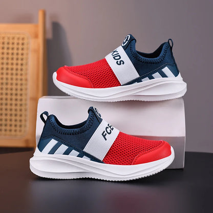 Girls Slip on Shoes Children Sneaker Fashion Knit Fabric Luxury Kids Casual Shoes Lightweight School Sports Girls Shoes