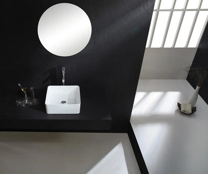 Weiße Waschbecken Licht Luxus Bad Armaturen quadratisches Waschbecken nach Hause runde Küchen spüle Toilette Waschbecken