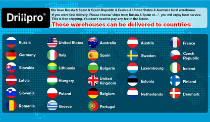 Drillpro Elektrowerkzeug-Set, 800 N.M, elektrischer Schraubenschlüssel, Bohrhammer, 13 mm Bohrmaschine, 125 mm Winkelschleifer für 18 V