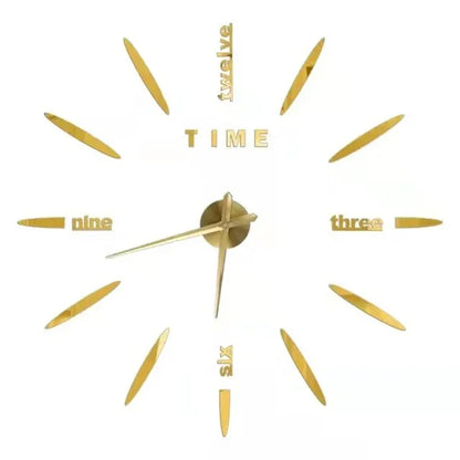 2023 Modernes Design, große Wanduhr, 3D-DIY-Quarzuhren, modische Uhren, Acryl-Spiegelaufkleber, Wohnzimmer, Heimdekoration, Horloge
