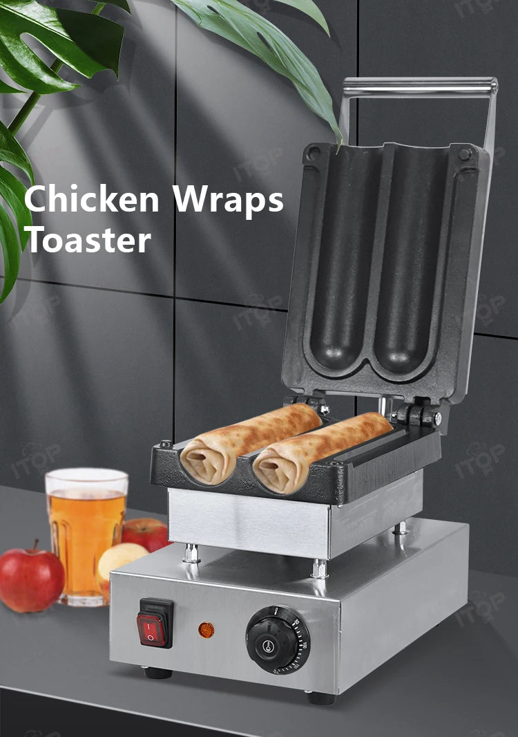 Shawarma Gyro Toaster Tortilla Wrap Sandwich Buritto Press Maker Machine Heater Warmer Roll Durum Doner Kebab Grill Griddle.