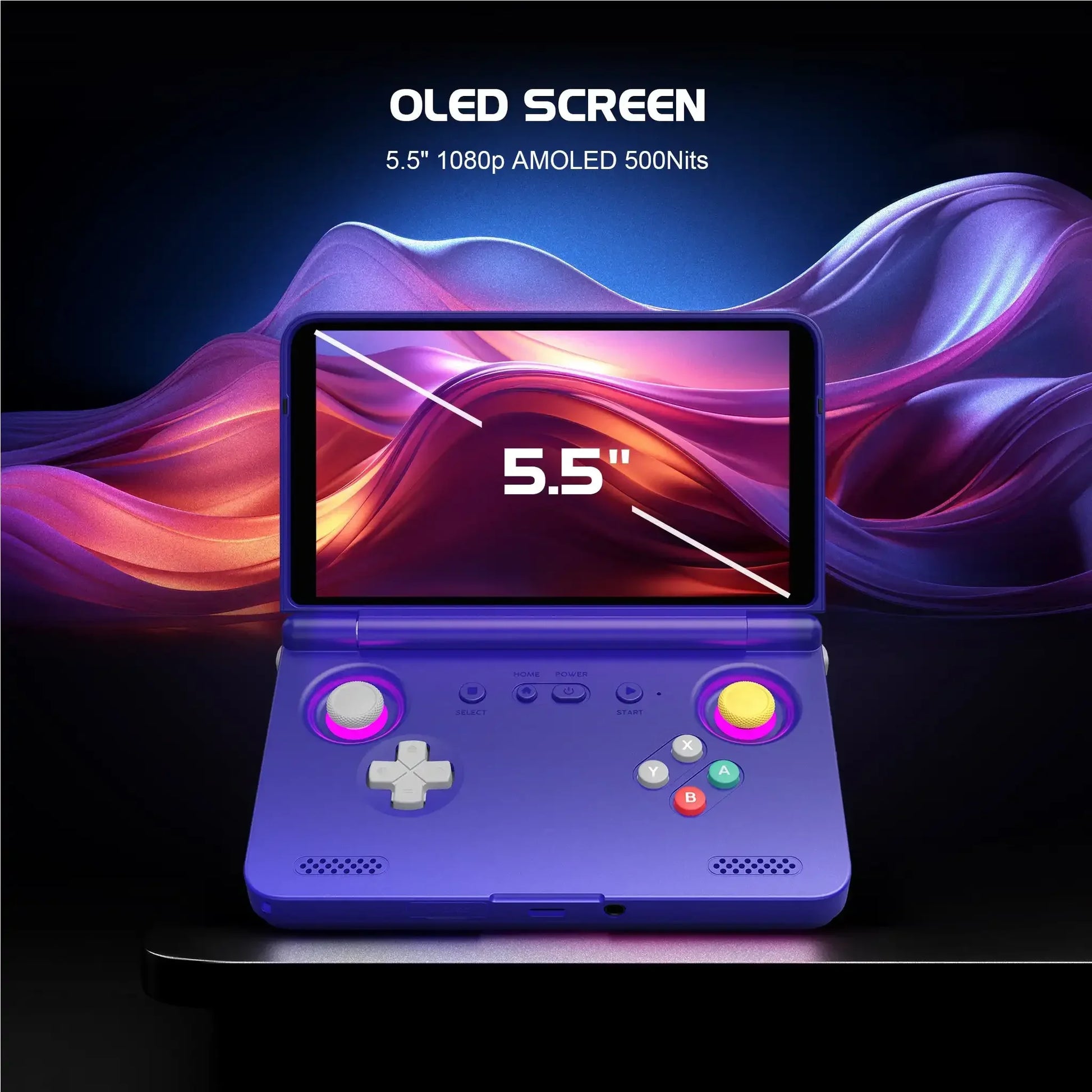 ‌Retroid Pocket Flip2 Handheld Game Console - 5.5-Inch AMOLED Display, Video Output, MediaTek Dimensity 900 Processor, Active.
