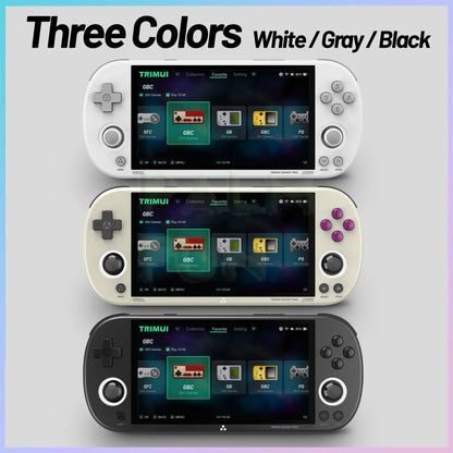 Trimui Smart Pro Portable Retro Arcade Game Console 4.96inch IPS Handheld Game Console Type-C LINUX HD Screen Smart Video Player.