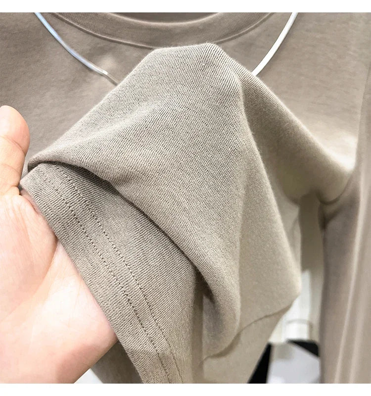 Women Trendy Chain Link Autumn Fashion Slim Fit Cropped T-shirts 2025 Long Sleeve T-shirt Solid Simple Base Layer Crop Tops.