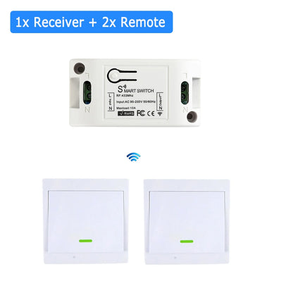 CENFAYA 433 Mhz Drahtlose Fernbedienung Lichtschalter AC 110 V 230 V 220 V Empfänger Modul 1 2 3 Gang Wand Panel Sender EIN/AUS.