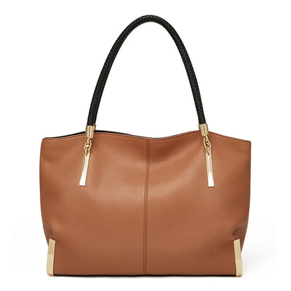 FOXER Brand Genuine Leather Handbag Winter Women Original Design Shoulder Bag Luxury Tote Large Capacity Lady Bag Chrismas Gift