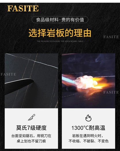 Leichter, luxuriöser Badezimmerschrank aus Steinplatten, integriertes Waschbecken, kombiniertes Waschbecken, WC-Waschbecken, nordischer einfacher Spiegelschrank