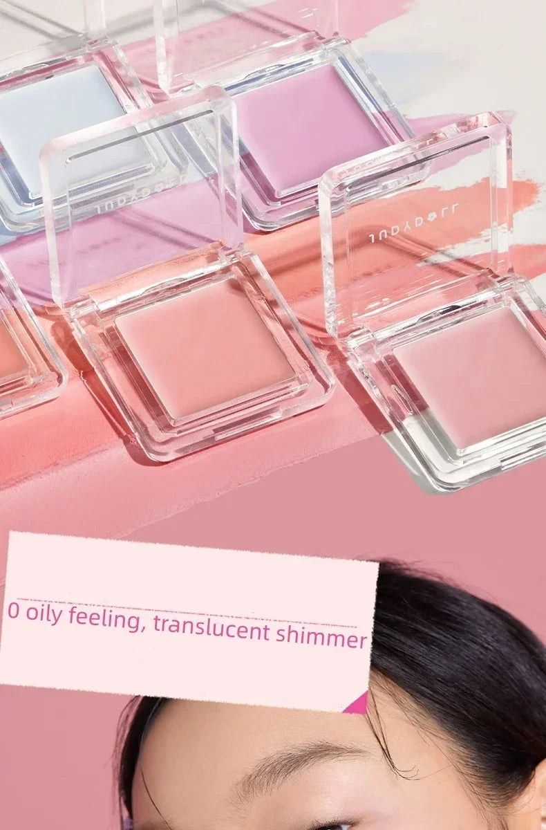 Judydoll Monochrome Blush Portable Silky Cream Multipurpose Blusher Eyeshadow Nude Natural Brighten Skin Tone Makeup Cosmetics.