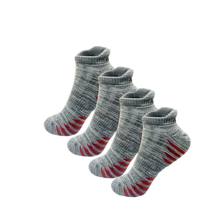 2/4 Pairs Cushioned Cotton Ankle Socks for Men Athletic Running Socks Low Cut Casual Sports Sock Tab Short Socks for Men Women.