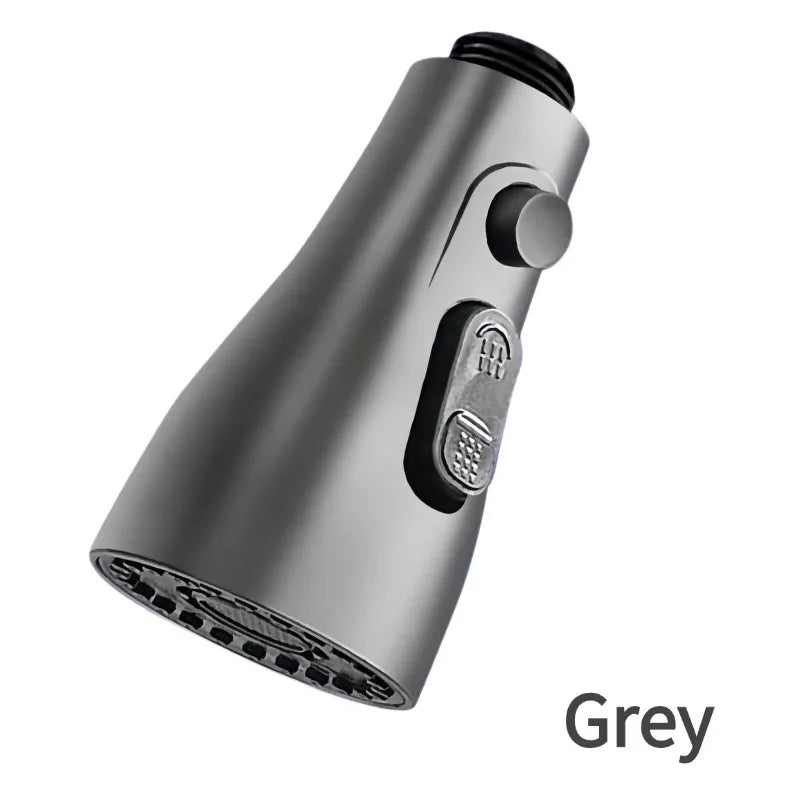 Kitchen Pull Out Faucet Sprayer Nozzle Universal 360° Rotation Faucet Extender 3 Modes Durable Water Saving Shower Spray Head