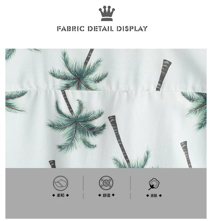 Beach Clothes For Men 2 Piece Set Quick Dry Hawaiian Shirt and Shorts Set Men Fashion Clothing Printing Casual Outfits Summer.