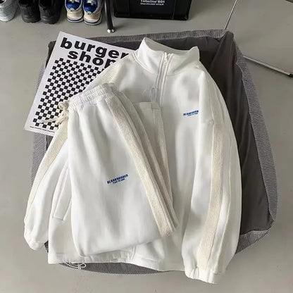 Autumn Sweatshirt Suit High-End Feel Trendy Casual Sports Men's Wear Full Set Matching Trendy Male Outfit.