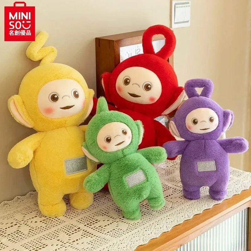 MINISO Teletubbies cartoon doll plush toy soothing doll receiver cute doll decoration boy and girl birthday Halloween gift..